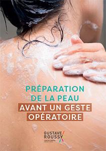 Préparation de la peau avant un geste opératoire